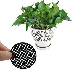 Other Garden Supplies Plastic Flower Pot Hole Mesh Pad Bonsai Bottom Grid Mat Drainage Sns Prevent Soil Loss Breathable Gasket 4.5Cm Dh9Nz