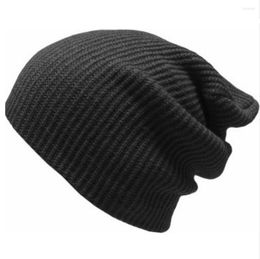 Cycling Caps Fashion Women Men Knitting Beanie Hip-Hop Autumn Winter Warm Unisex Striped Hats For 5 Colours