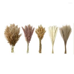 Decorative Flowers 110 PCS Pampas Grass Boho Decor Dried Bouquet Tails Wedding Decorations Floral