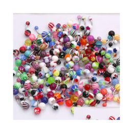 Navel Bell Button Rings D0762 Uv Belly Stud Mix Styles And Colors Drop Delivery Jewelry Body Dhgarden Dhtly