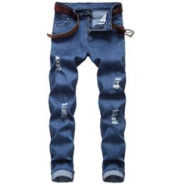 Mens Jeans 3 Color Slim Fit Hole High Street Biker Summer Casual Fashion Urban Stretch Sports trend fashion amirs 2023