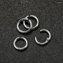 Backs Earrings Stainless Steel For Men Simple Round Circle Men's Clip Ear-hook Korean Ear Trendy Jewelry Wholesale