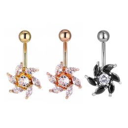 Navel Bell Button Rings D0666 Zircon Belly Stud Drop Delivery Jewelry Body Dhgarden Dhqpa