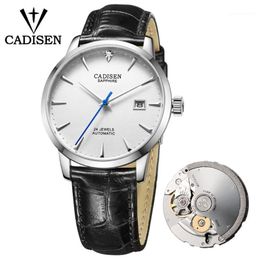 Wristwatches Men's Mechanical Watch Top Sapphire Glass Lather Waterproof Japan Movement