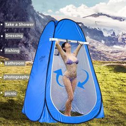 Tents and Shelters Outdoor Camping Tent Portable Shower Bath Changing Fitting Room Rain Shelter Single Camping Beach Privacy Toilet Fishing Tents J230223