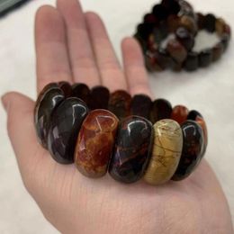 Strand Natural Picasso Jasper Stone Beads Bracelet Bangle Fine Jewellery For Woman Gift Wholesale !