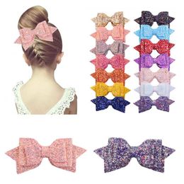 Hair Accessories 5pcs/lot Bows Snaps Clip Girls Baby Kids Alligator Clips Gift