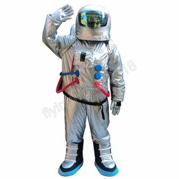 Halloween Silver Astronaut Mascot Costume Customise Cartoon Cows Anime theme character Adult Size Christmas Birthday Party Mascot Costumes