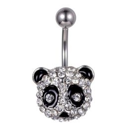 Navel Bell Button Rings D0695 1 Colour Clear Panda Style Ring Piercing Body Jewlery Drop Delivery Jewellery Dhgarden Dhxwa