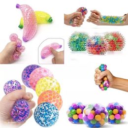 Decompression Toys Clear Stress Balls Colourful Ball Autism Mood Squeeze Relief Healthy Toy Funny Children Christmas Gift