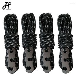 Outdoor Gadgets 4PCS Military Wind Rope With S-Shaped Hooks Buckle For Camping Hiking Survival Parachute Cord Lanyard Tents Strap