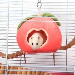 Small Animal Supplies Pet Nest Cute Soft Hamster House Winter Warm Cage Cotton Hanging Sleeping Bed For Rodent/Rat/Hedgehog