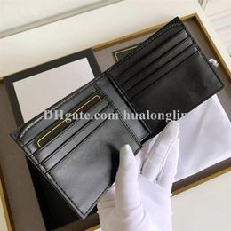 Fashion Men Wallet Shortpurse man wallets purses original box handbag leather tiger snake bee wolf card holder slot cash305o