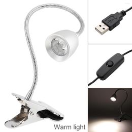 Table Lamps Desk Lamp 3W 4 Modes Light Dimmable LED USB Clip Type Warm Student Eye Protection Cone Head For Learning