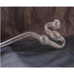 Hookahs 6Pcs/lot Glass Oil Burners Smoke Glass pipes CURVED Smoking Tube serpentine glass balancer G16