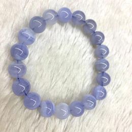 Strand Brazil Blue Lace Agate Bracelet Diy Gemstone Jewelry For Woman Gift Wholesale