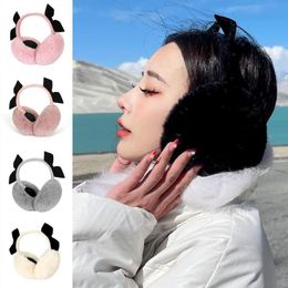 Berets Women Fur Earmuffs Windproof Ear Protection Winter Velvet Fluffy Thickening Earcap Cover Washable Plus Removable Wa Y8S8Berets
