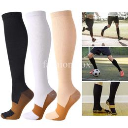 5PC Socks Hosiery Compression Socks Copper Socks Women Men Anti Fatigue Pain Relief Knee High Stockings 1520 MmHg Graduated Compression Socks Z0221