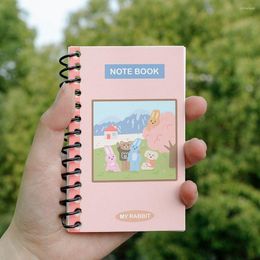 Sheet Brown Bear Series Notepad Student Kawaii Cartoon Spiral Notebook Portable Pocket Note Book School Stationery Supply