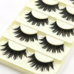 False Eyelashes 5 Pairs 3D Mink Lashes Natural Fake Long Eyelash Extension Faux For Beauty