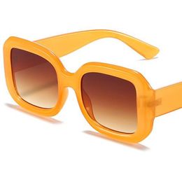 NEW Sunglasses Unisex Candy Colour Sun Glasses Anti-UV Spectacles Oversize Frame Eyeglasses Square Ornamental