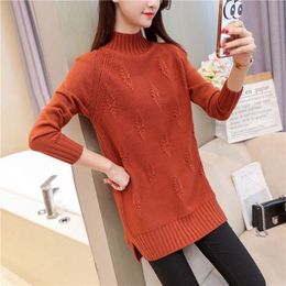 Women's Sweaters Vy1069 2023 Spring Autumn Winter Women Fashion Casual Warm Nice Sweater Woman Female OL Plus Size Long Sleeve TurtleneckWom