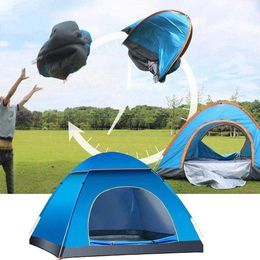 Tents and Shelters 1Pcs Automatic Tent Outdoor Family Tent Easy Open Camp Tents Ultralight Instant Shade For 23 Person Tourist Hiking Tent J230223