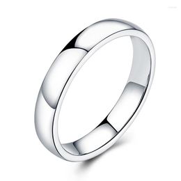 Cluster Rings Classic Eternity Love 18K Real Genuine Solid Gold Wedding Engaged Bands For Women Men Lovers Couple Fancy Upscale Jewellery