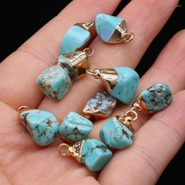 Charms Natural Stone Pendant Semi-precious Stones Blue For Jewellery Making DIY Necklace Bracelet Earrings Accessories