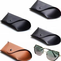 Storage Bags Soft Leather Eyewear Cases Sunglasses Eyeglasses Case Portable Fashion Box With Metal Buckle Glasses Pouch Bag