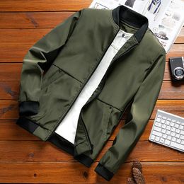 Men's Jackets Baseball Jacket Men's Spring 2023 Luxury Solid Colour Business Simple Windproof Thin Casual Outdoor Pilot Men.