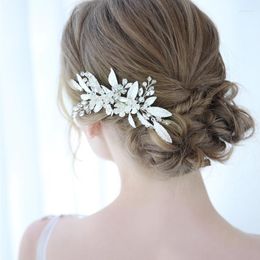 Headpieces Wedding Head Piece For Bride Rhinestone Headband Hairpin Bridal Headwear Hair Combs Accessories Women Bijoux Cheveux Mariage