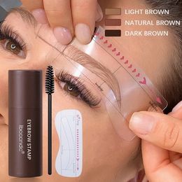 Ibcccndc inspired eyebrow tinting kit enhancer eye brow treatments stamp Shaping Stencil Brush Powder Graphic Helper Contouring Stick Waterproof Makeup Tattoo