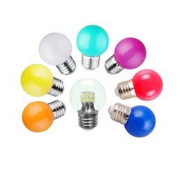 E26 E27 LED Light Bulbs 1W 2W 3W Coloured Lights G45 Round 3-Color-Dimmable 5W 7W 9W LED Christmas Decorative Lighting Bulb crestech