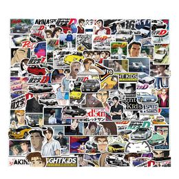 Car Stickers Waterproof 10/30/50/100Pcs Initial D Graffiti Decals Phone Bike Guitar Lage Laptop Cool Kid Toy Sticker Drop Delivery M Dhcqh