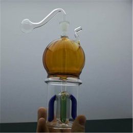 Europe and Americaglass pipe bubbler smoking pipe water Glass bong Classic top round belly bottom four claw quiet filtering glass water