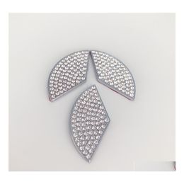 Other Auto Electronics Car Steering Wheel Emblem Decoration Diameter 45/50Mm Diamond Sticker Motive Interior Accessories For Mercede Dhnif