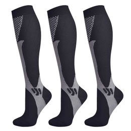 5PC Socks Hosiery 3 Pairs Brothock Compression Socks for Women Men 2030 mmHg Comfortable Athletic Nylon Medical Nursing Stockings Sport Running Z0221