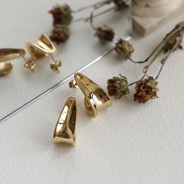 Stud Earrings MODAGIRL Korean Fashion Modern 18K Chunky Gold Plated Stainless Steel Geometric Birthday Gifts For Her