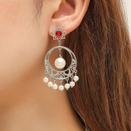 Stud Earrings Beautiful Trend Simulation Pearl Tassel Ear Studs Korean Style 2023 Fashion Brincos Feminino Jewellery Long