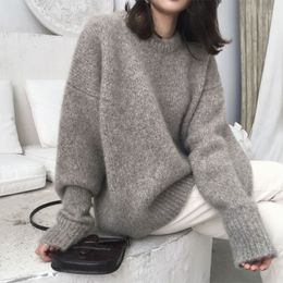 Women's Sweaters Thick Oversize Sweater Women Jumper Autumn Winter Cashmere Wool Warm Clothes Pull Femme Hiver Knitted Pullover 230223