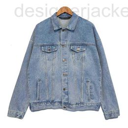Men's Jackets Designer Print Wash Denim Jacket High Street Fashion 2p11 PCD1