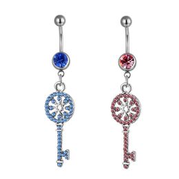 Navel Bell Button Rings D0059 2 Colours Clear And Pink Colour Belly Ring Nice Style With Piercing Body Jewlery Jewellery Drop D Dhgarden Dhf9A
