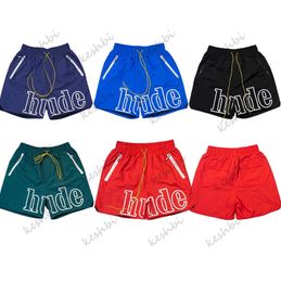 Designer Men RH Shorts Summer Swim Short Knee Length Hip Hop High Street Sports Training Beach Pants Mens Elastic Waist 2023 Honest management