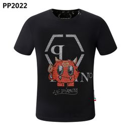 New style Phillip Plain Men T-Shirt designer PP Skull Diamond t shirt Short sleeve Dollar Brown bear Brand O-Neck high Quality Skulls Paris T-Shirt PP polo shirt pp2022