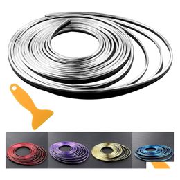 Other Interior Accessories Car Trim Strips 16.4Ft Gap Fillers Mobile Moding Line Decorative Diy Flexible Strip Garnish Drop Delivery Dhqne