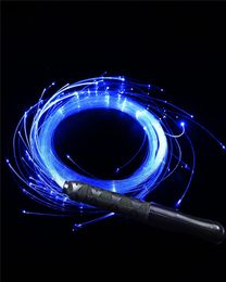 LED Stage Lighting Fibre Optic Whip USB Rechargeable 7 Colours 4 Modes Pixel Whip for Rave Party Music Festival Stage Show and Carnival Activities
