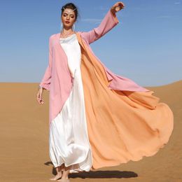 Ethnic Clothing Eid Ramadan Mubarak Open Muslim Abaya Kimono Femme Musulmane Arabic Turkey Islam Pakistani Dress Abayas For Women Kaftan