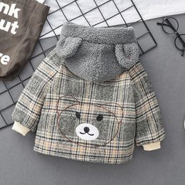 Jackets Infant Coat For Baby Autumn Winter Boys Costume Toddler Kids born Clothes 1-8Vyear 230222