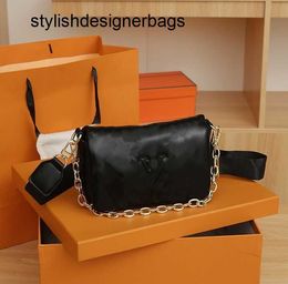 Totes Spring Summer embossed puffy leather chain bag COUSSIN PM handbag fashion-forward shoulder bags cross-body with the strap top quality purse 48/23